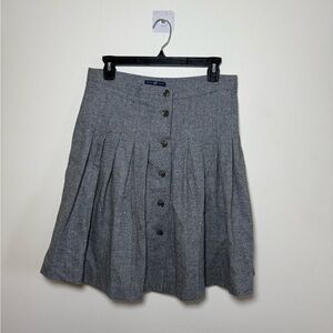 GAP Wool Pleated Midi Skirt